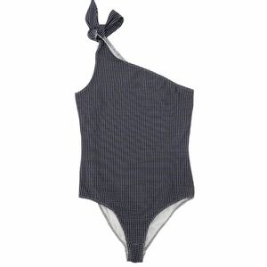 Frame Denim Knot One Piece Asymmetrical Swimsuit - image 1